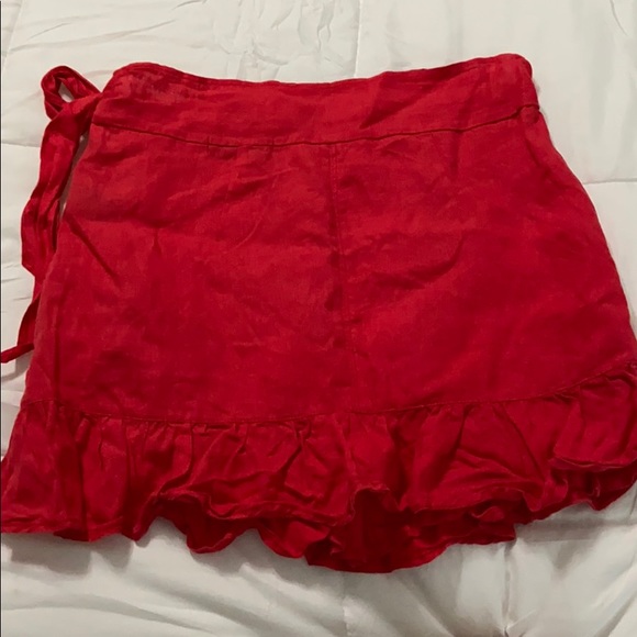 Blank NYC Wrap Skirt Fray Ruffle - Picture 3 of 5